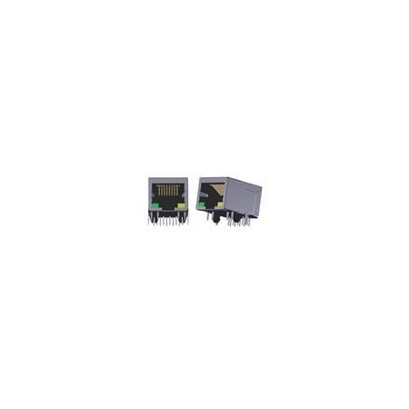Abracon Modular Connectors / Ethernet Connectors Rj45 Jack W/Mag 1X1 1000Base-T ARJM11B1-502-AB-EW2